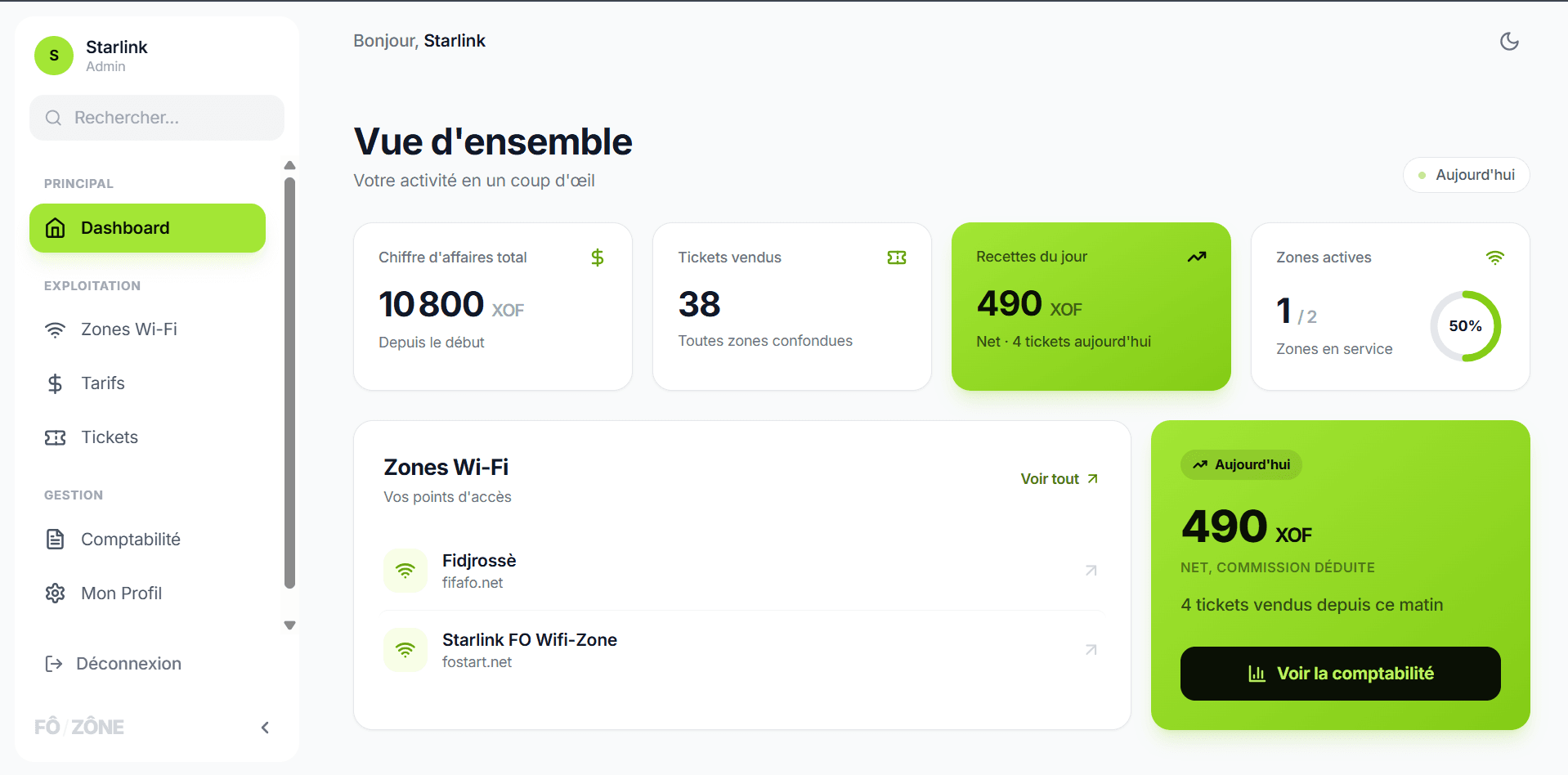 FÔ-ZÔNE - React web development project showcasing full-stack expertise